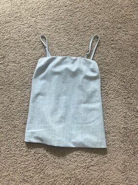 Abercrombie & Fitch Light Blue Spaghetti Strap Tank Top
